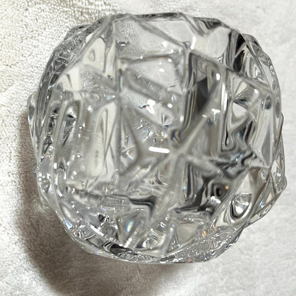 Tiffany & Co Crystal Rock Cut Votive Holder Vintage – NIB - Opened for Pix - Picture 11 of 14